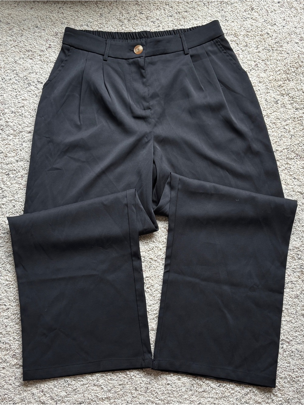 Automet NWT Wide Leg high waist Black Dress Pants for Women’s L
